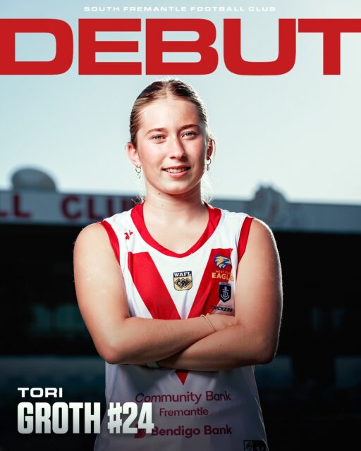 Tori(Tornado)Groth will debut on Sunday 💪WAFLW - Sunday April 26th @ 9.15am
