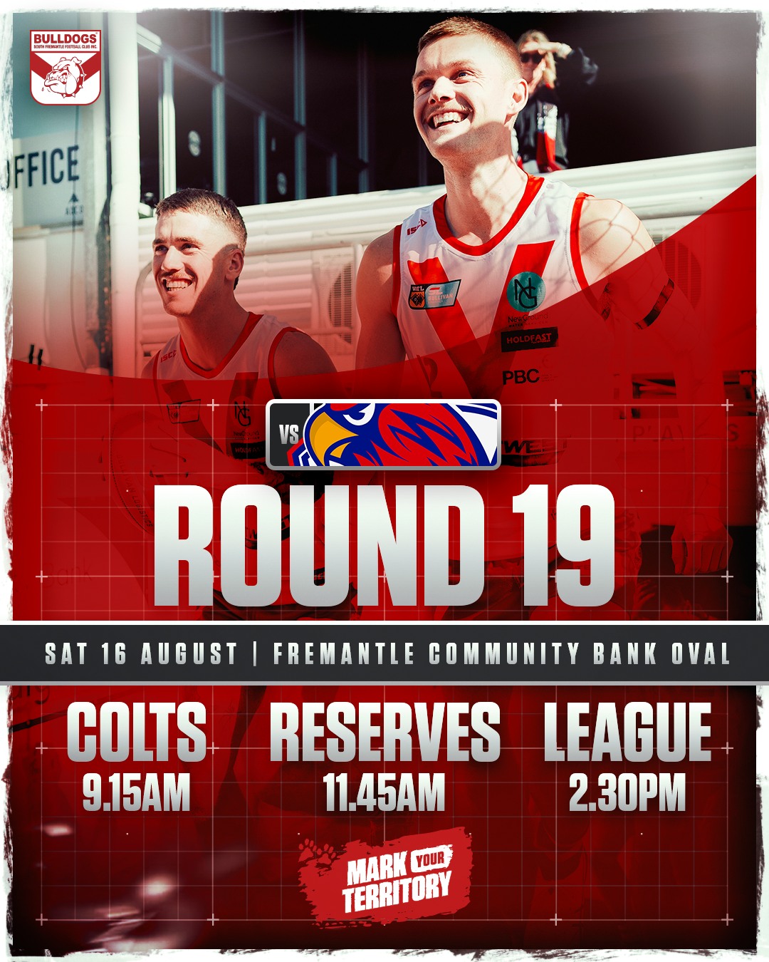HAPPY TO BE HOME 🏠☀️Back at home Saturday and the weather has turned up.Colts: 9.15am | Reserves: 11:45am | League: 2:30pm