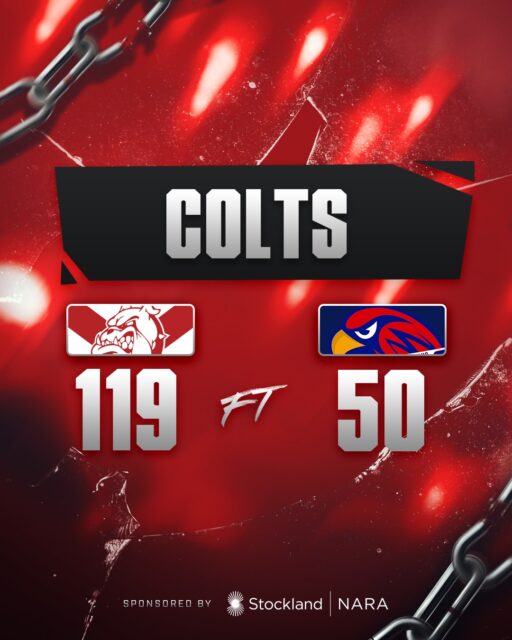 Colts with the big win at Joondalup to wrap up the day's action with the Bulldogs beating West Perth 19.5 (119) to 7.8 (50).Sam Hookham kicked 6 goals, Jye Hunt 4, Cooper Matera 2, Nicholas Allen 2, Jarrah Hayden 2. Riley Stannard 29 touches, Chace Vanderhoek 29, Dylan Noble 27, Jack McAuliffe 23.