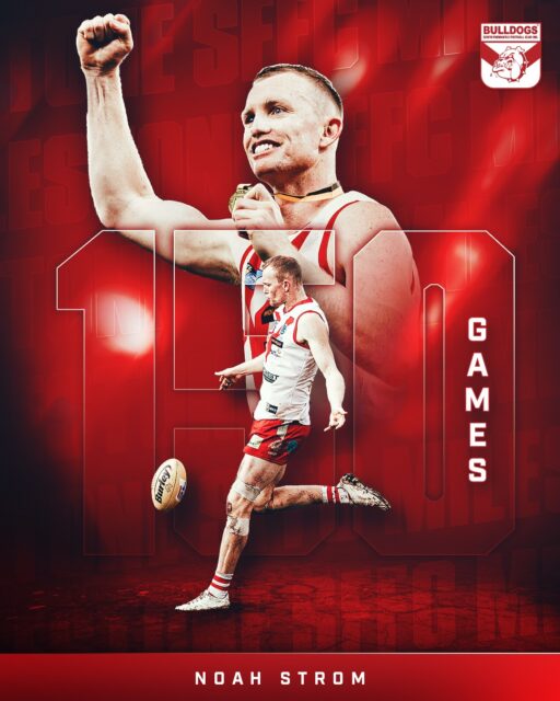 The big man Noah Strom will play his 150th in the Derby this Monday 💪No excuse to not be there. Monday June 1 @ Freo Oval!Get your tickets online for express entry on Game Day 🎟️