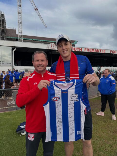 We don’t usually like having blue and white teams at Freo Oval but @nmfcofficial it’s been a pleasure.