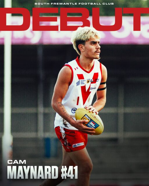 FLIP KING TO DEBUT 👑Congratulations to Cam Maynard, who will make his League debut on Sunday against the West Coast Eagles.A product of Fremantle City Dockers JFC, Cam has earned this opportunity through his hard work and dedication.Congratulations, Cam! ❤️🤍