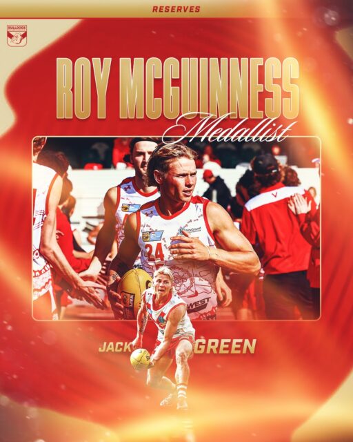 GREEN MACHINE! Jack Green takes our the Reserves B&F 🏅