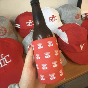 Red SFFC Logo Stubby