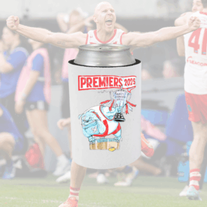 Premiership Stubby Holder - Cartoon Artwork by Smithy